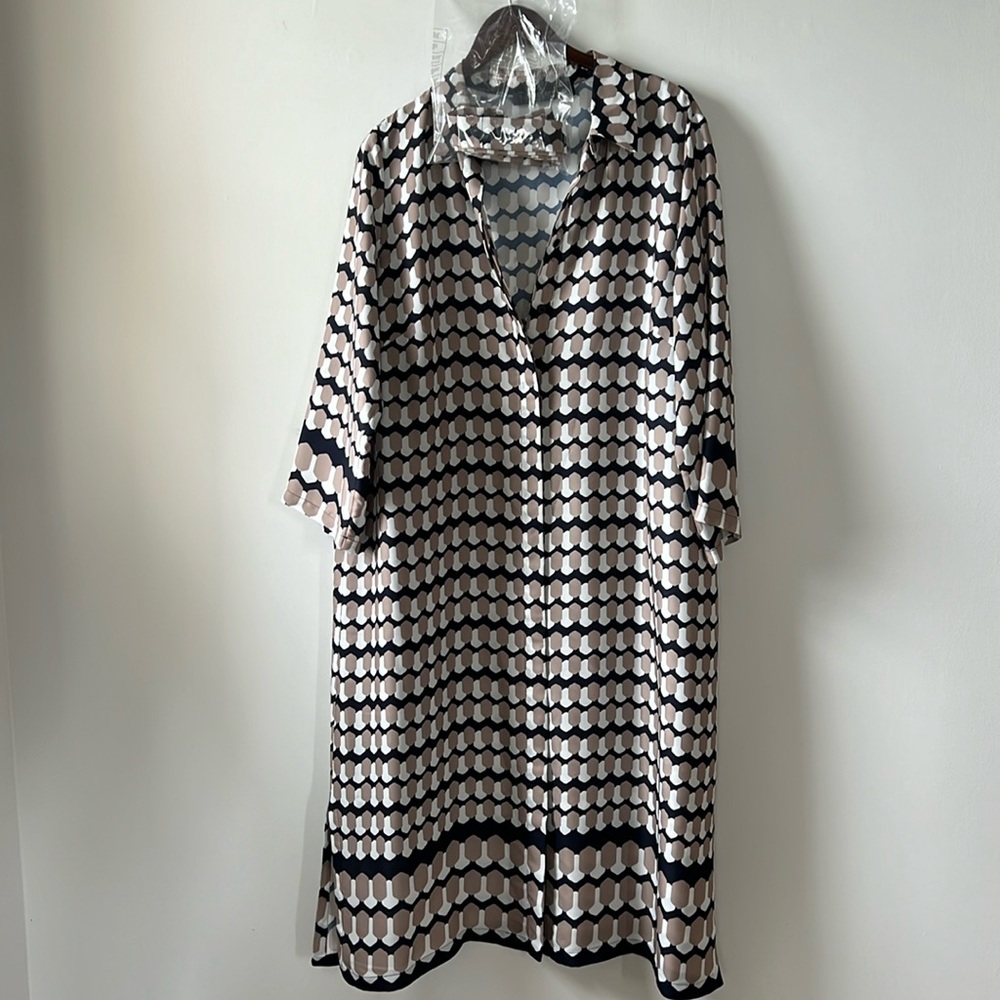 Shirt dress silk